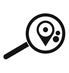 Focus Location Icon Simple Customer