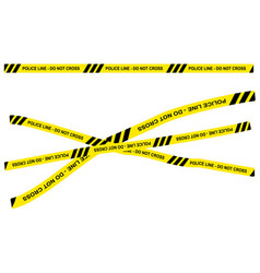 Simple Black And Yellow Ribbon Police Line Do