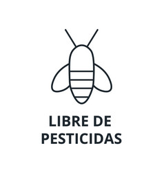 Green Pesticides Free Symbol Bee Icon