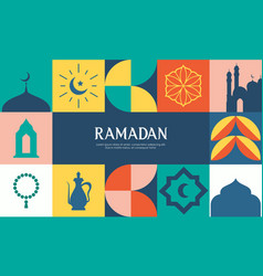 Ramadan Kareem Islamic Greeting Card Template