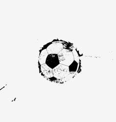 Soccer Black And White Vintage Grunge Design