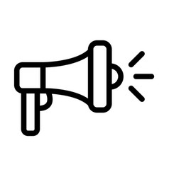 Megaphone Thick Line Icon