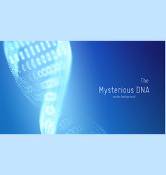 Abstract Blue Dna Double Helix