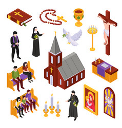 Christianity Isometric Set