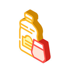 Juice Pomegranate Isometric Icon