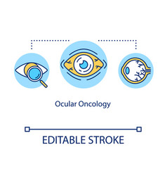 Ocular Oncology Concept Icon Eyes Madical Exam