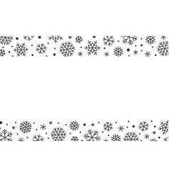 Christmas Frosty Snowflake Border Frame Xmas Card