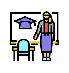 Classroom Management Primary School Color Icon