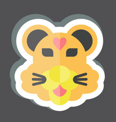 Sticker Tiger Related To Animal Symbol Simple