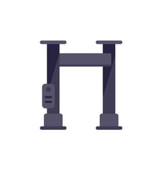 Tire Car Lift Icon Flat Auto Garage