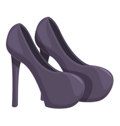 Lady High Heels Shoes Icon Cartoon Fashion