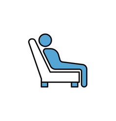 Leisure Icon People Icon With Seat Icon Related