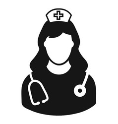 Nurse Icon Flat Style Eps