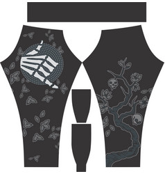 Legging Artwork Pattern Mock Up