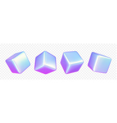 Realistic Set Of Holographic 3d Cubes