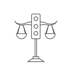 Traffic Light Law Icon Logo