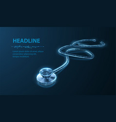 Abstract 3d Stethoscope Medical Tool