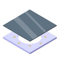 Black Stretch Ceiling Icon Isometric