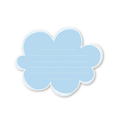 Blue Cloud For Notes Concept