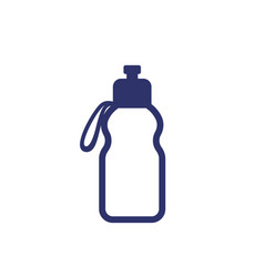 Reusable Bottle For Water Icon On White