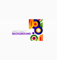 Abstract Round Shapes Background Minimalist