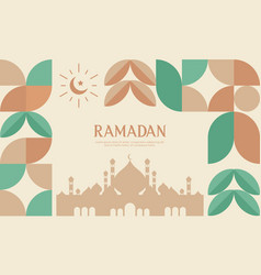 Ramadan Kareem Islamic Greeting Card Template