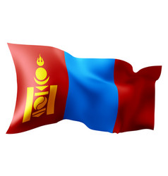 Waving Flag Of Mongolia 3d