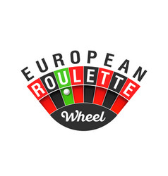 European Roulette Wheel Sign