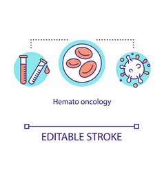 Hemato Oncology Concept Icon Blood Cancer