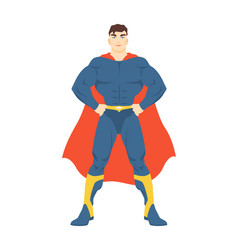 Male Superhero Or Superman Man With Muscular Body