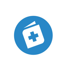 Book And Medical Cross Logo Design Health