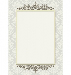 Ornament frame Royalty Free Vector Image - VectorStock