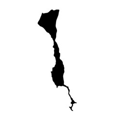 Saint Martin Island Bangladesh Map Silhouette