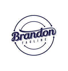 Brandon Letter Emblem Design Template