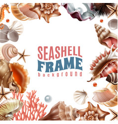 Seashell Realistic Frame