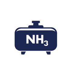 Ammonia Nh3 Gas In Big Tank Icon