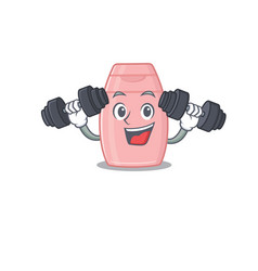 Baby Cream Mascot Design Feels Happy Lift Up