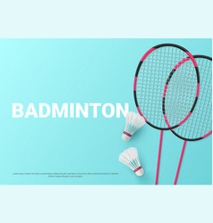 Badminton Banner Racket Shuttlecock Sport