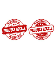 Product Recall Stamp Recall Label Round