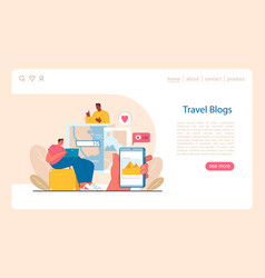 Travel Blogging Concept Sharing Journey