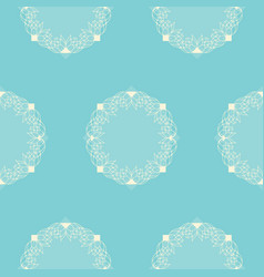 Vintage Water Lily Cameo Seamless Pattern