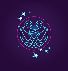 With Gemini Zodiac Sign