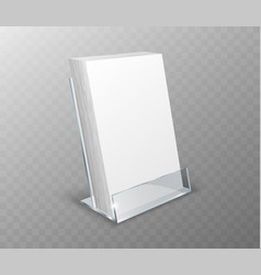 Acrylic Holder Table Display With Blank Cards