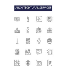 Architechtural Services Line Icons