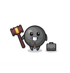 Cannon Ball Mascot As A Lawyer