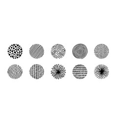 Hand Drawn Circles With Doodle Texture Modern