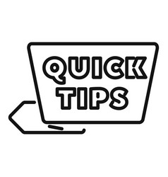 Helpful Tip Icon Outline Idea Advice