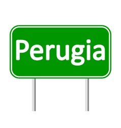 Perugia Road Sign