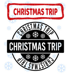 Christmas Trip Scratched And Clean Stamp Seals