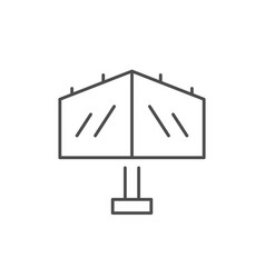 Double Billboard Line Outline Icon